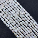 Baroque Pearl Necklace DIY Beads Freshwater Pearl Rectangular Loose Beads