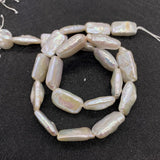 Baroque Pearl Necklace DIY Beads Freshwater Pearl Rectangular Loose Beads