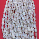 Baroque Pearl Necklace DIY Beads Freshwater Pearl Rectangular Loose Beads