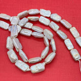 Baroque Pearl Necklace DIY Beads Freshwater Pearl Rectangular Loose Beads