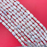 Baroque Pearl Necklace DIY Beads Freshwater Pearl Rectangular Loose Beads