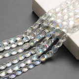 20Pcs 10X12mm Crystal Glass Beads Glossy Twist Shape DIY Jewelry Making