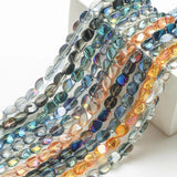 20Pcs 10X12mm Crystal Glass Beads Glossy Twist Shape DIY Jewelry Making