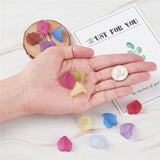 20pcs Mixed Flower Acrylic Spacer Beads Frosted for Jewelry Making 19x18x17mm