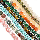 Natural Stone Agates Beads Small Circle Shape 5x10x4mm