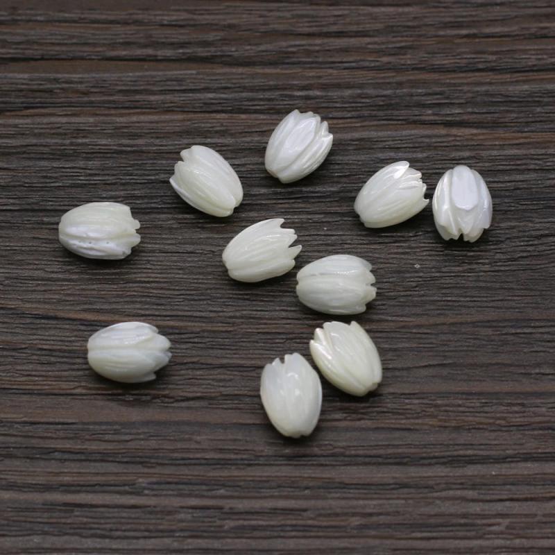 5pc Natural Shell Beads Flower Shape for Jewelry Making
