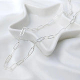 1m Silver Plating O-chain Necklace DIY Chains Bracelet