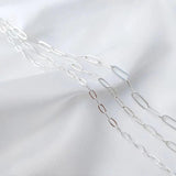 1m Silver Plating O-chain Necklace DIY Chains Bracelet
