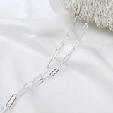 1m Silver Plating O-chain Necklace DIY Chains Bracelet