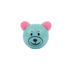 10Pcs DIY Cartoon Animal Smiling Face Wood Beads for Kids Crafts