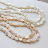 8x12mm Shell Leaf Shape Pearl Beads for DIY Jewelry