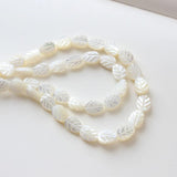 8x12mm Shell Leaf Shape Pearl Beads for DIY Jewelry