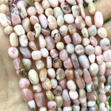 Irregular Pink Opal Stone Spacer Beads for DIY Jewelry Making