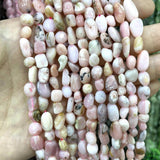 Irregular Pink Opal Stone Spacer Beads for DIY Jewelry Making