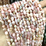 Irregular Pink Opal Stone Spacer Beads for DIY Jewelry Making