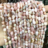 Irregular Pink Opal Stone Spacer Beads for DIY Jewelry Making