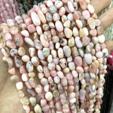 Irregular Pink Opal Stone Spacer Beads for DIY Jewelry Making
