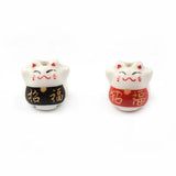 Lucky Cat Ceramic Beads for Jewelry Making