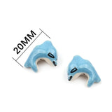 Dolphin Ceramic Beads for DIY Jewelry Making