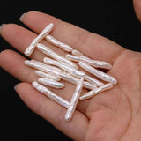 Freshwater Pearl Toothpick Shape Beads for Jewelry Making