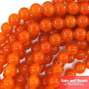 10mm Coffee Round Glass Loose Beads for Jewelry Making - 80pcs Per Strand