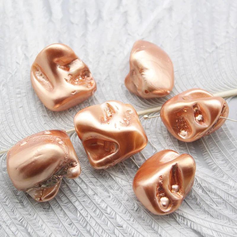 5pcs Natural Shell Baroque Pearl Beads 15x20mm DIY Jewelry Accessories