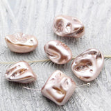 5pcs Natural Shell Baroque Pearl Beads 15x20mm DIY Jewelry Accessories