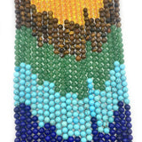 7 Chakras Loose Beads Strand 6-10mm Round Shape Semi-precious Stone DIY