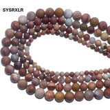 Pink Petrified Wood Stone Beads 6-12 MM Strand 15''