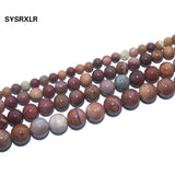 Pink Petrified Wood Stone Beads 6-12 MM Strand 15''