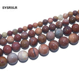 Pink Petrified Wood Stone Beads 6-12 MM Strand 15''