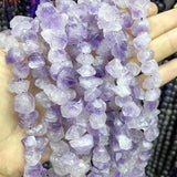 Raw Amethysts Cluster Gemstones Spacer Beads for Jewelry Making DIY