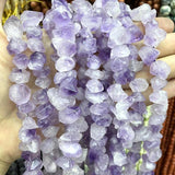 Raw Amethysts Cluster Gemstones Spacer Beads for Jewelry Making DIY