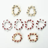 16mm Wood Christmas Elk Tree Spacer Beads DIY Bracelet Jewelry Making