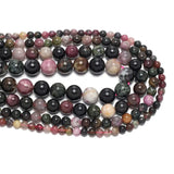 Tourmaline Natural Stone Beads 3-10mm Jewelry Making DIY Bracelet