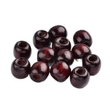 CoconutBrown Wood Beads 100PCS, DIY Bracelet Making, Lead Free, 12x11mm