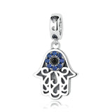 10Pcs Triple Amulet Charm Shining Omniscient Eye Charm Fatima Guardian Hand...