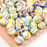 10mm Hand-painted Water Textured Ceramic Beads for DIY Earrings Bracelet