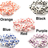 12mm Ceramic Beads Football Speckle Earrings Bracelet DIY Jewelry Making