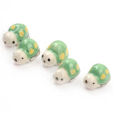 Hand-painted Tortoise Ceramic Beads for Jewelry Making