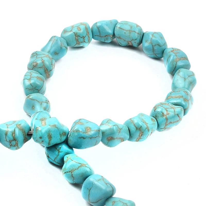 Irregular Turquoise Beads Loose for Jewelry Making DIY