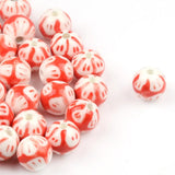 10mm Hand-painted Ceramic Beads for Jewelry Making DIY