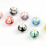 10mm Hand-painted Ceramic Beads for Jewelry Making DIY