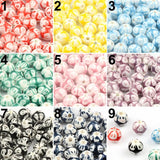 10mm Hand-painted Ceramic Beads for Jewelry Making DIY