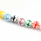10mm Hand-painted Ceramic Beads for Jewelry Making DIY