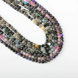 Natural Crazy Agate Faceted Beads 3mm
