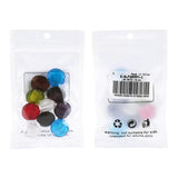 10pcs Mixed Glass Beads Flat Round for Jewelry Making DIY Bracelet Necklace