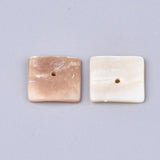 50Pcs Shell Beads Square Spacer for Jewelry Making DIY Bracelet