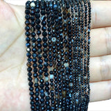 Natural Agates Faceted Round Beads 2MM-4MM