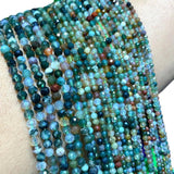 100% Natural Gem Stone Agates Faceted Round Beads Jewelry Making DIY 2MM 3MM 4MM